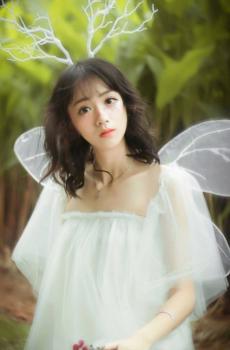 层林鹿仙子写真-5