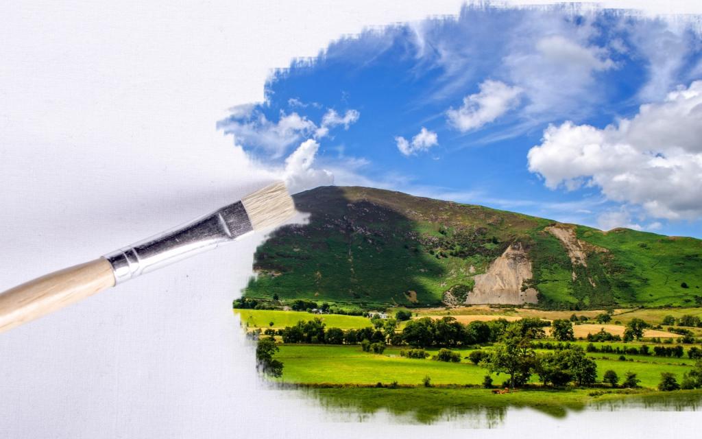 另类的笔触油画