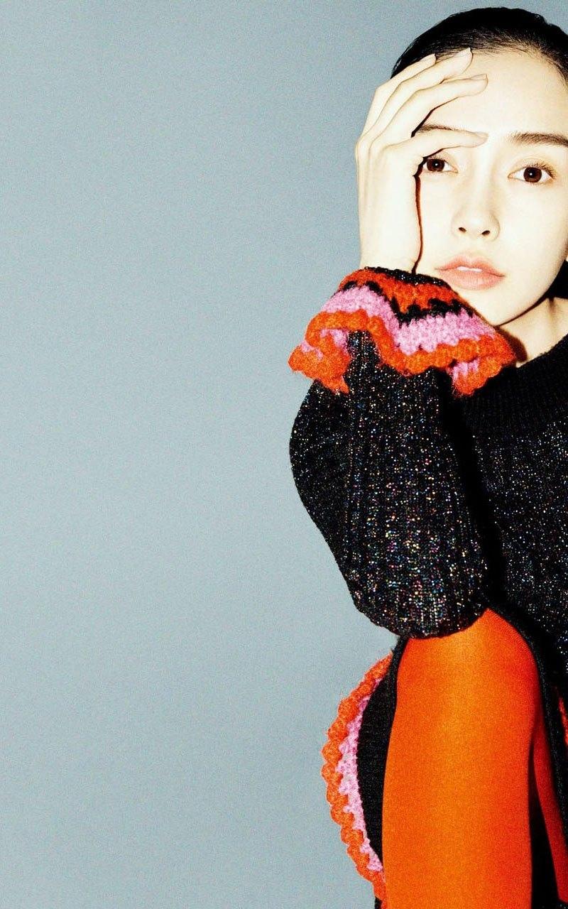 Angelababy复古风写真