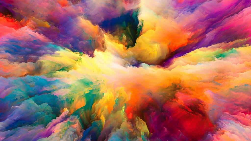 色彩缤纷抽象艺术插画