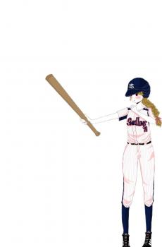 简约手绘可爱女生-3