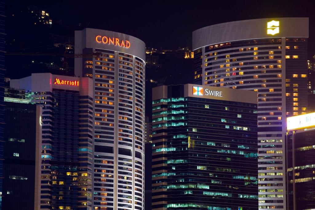 维多利亚港美丽夜景