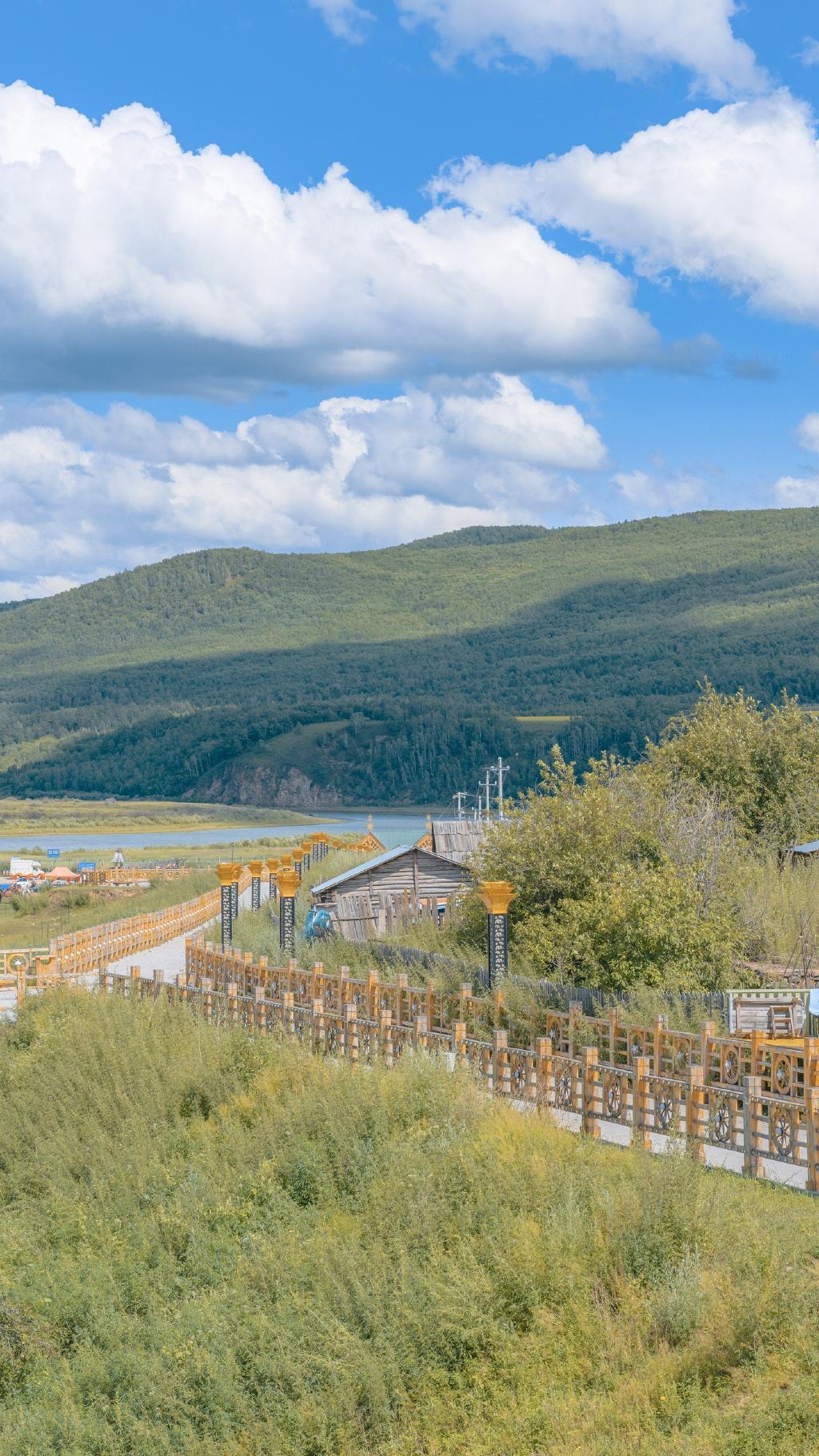 呼伦贝尔大草原干净清澈自然风光