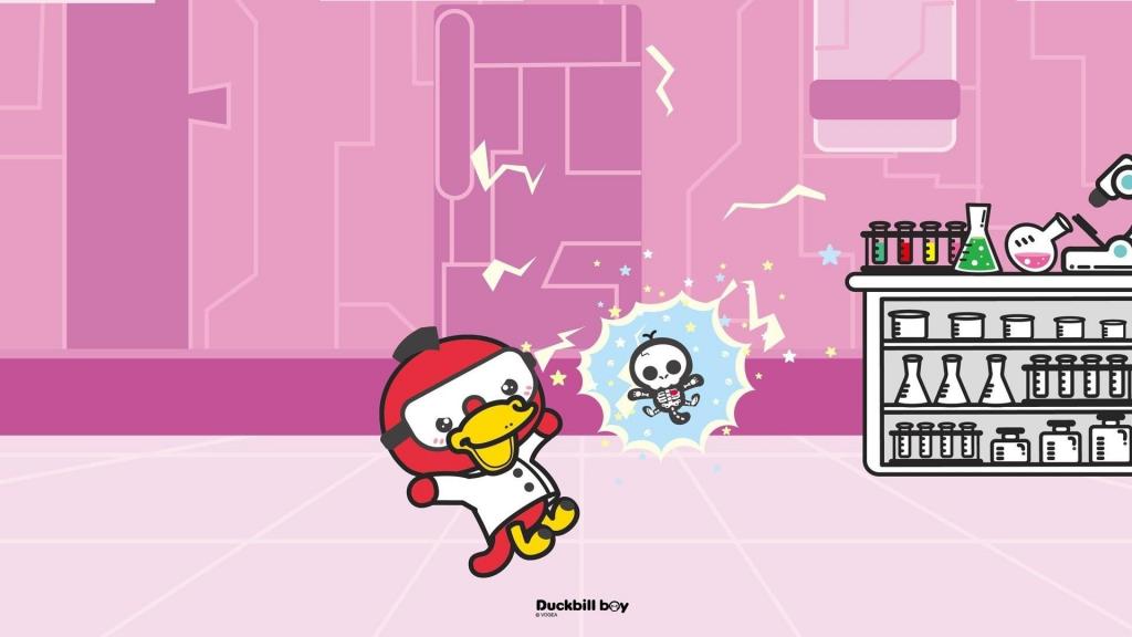 鸭嘴兽宝贝要开学啦卡通