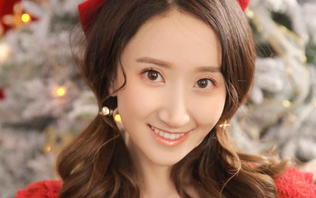 圣诞节美女唯美写真