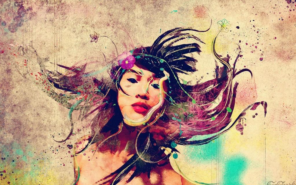 欧美潮流设计插画美女