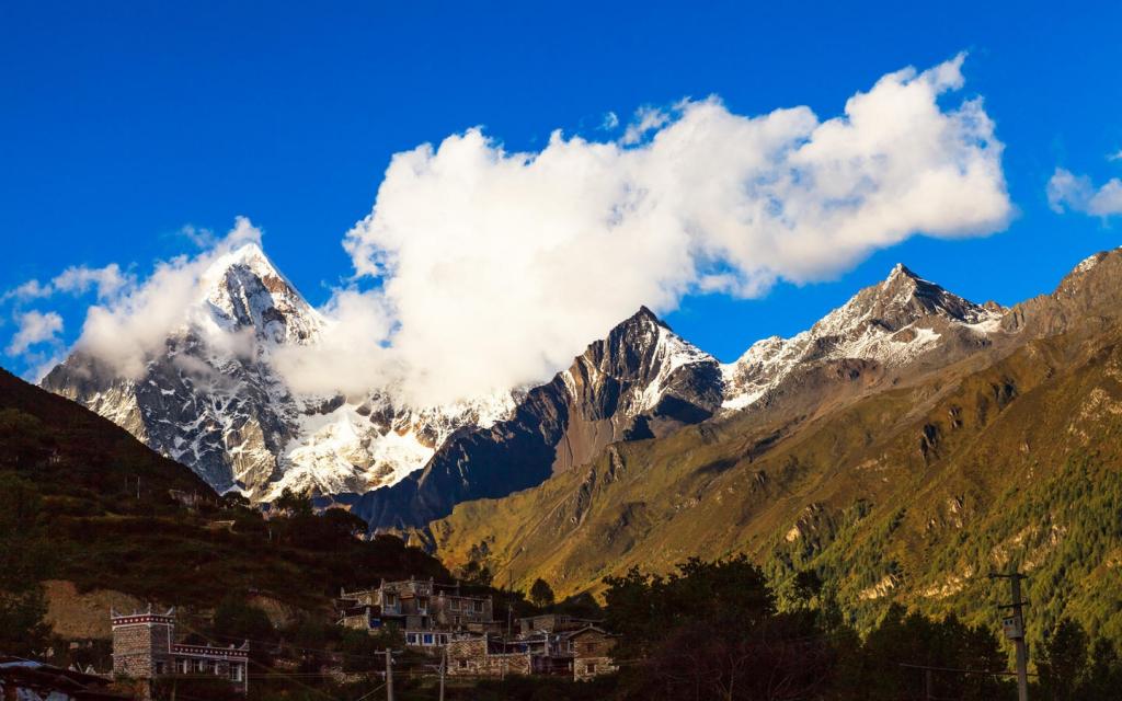 四川稻城亚丁美丽风景