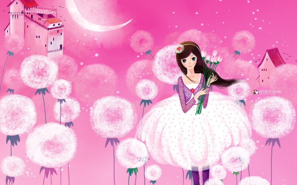 《画儿晴天》少女