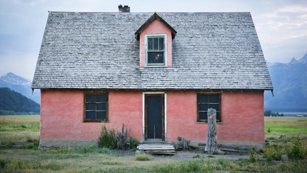 美丽的欧洲乡村小房风景