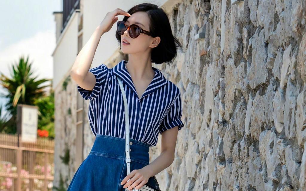 刘诗诗户外街拍写真