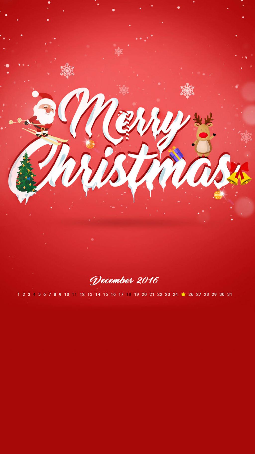 2016年12月可爱日历