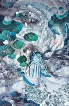 古风美女美男唯美插画-3