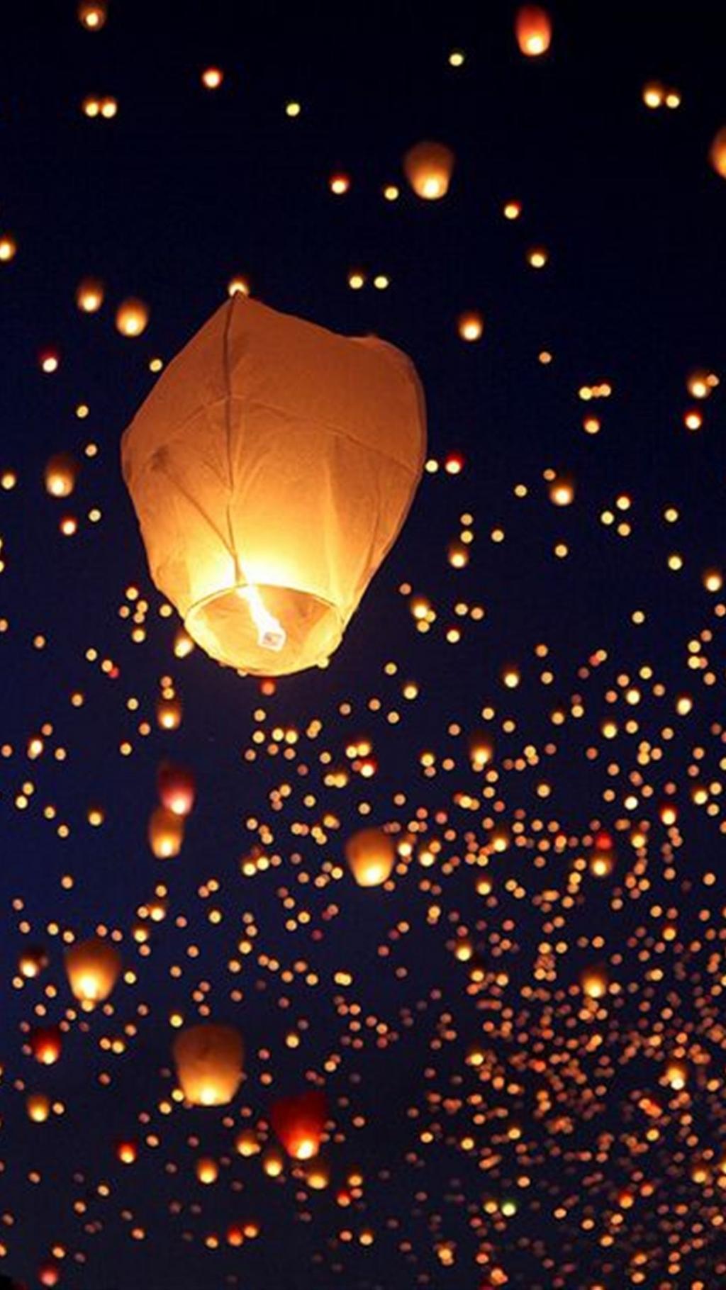 唯美孔明灯写真