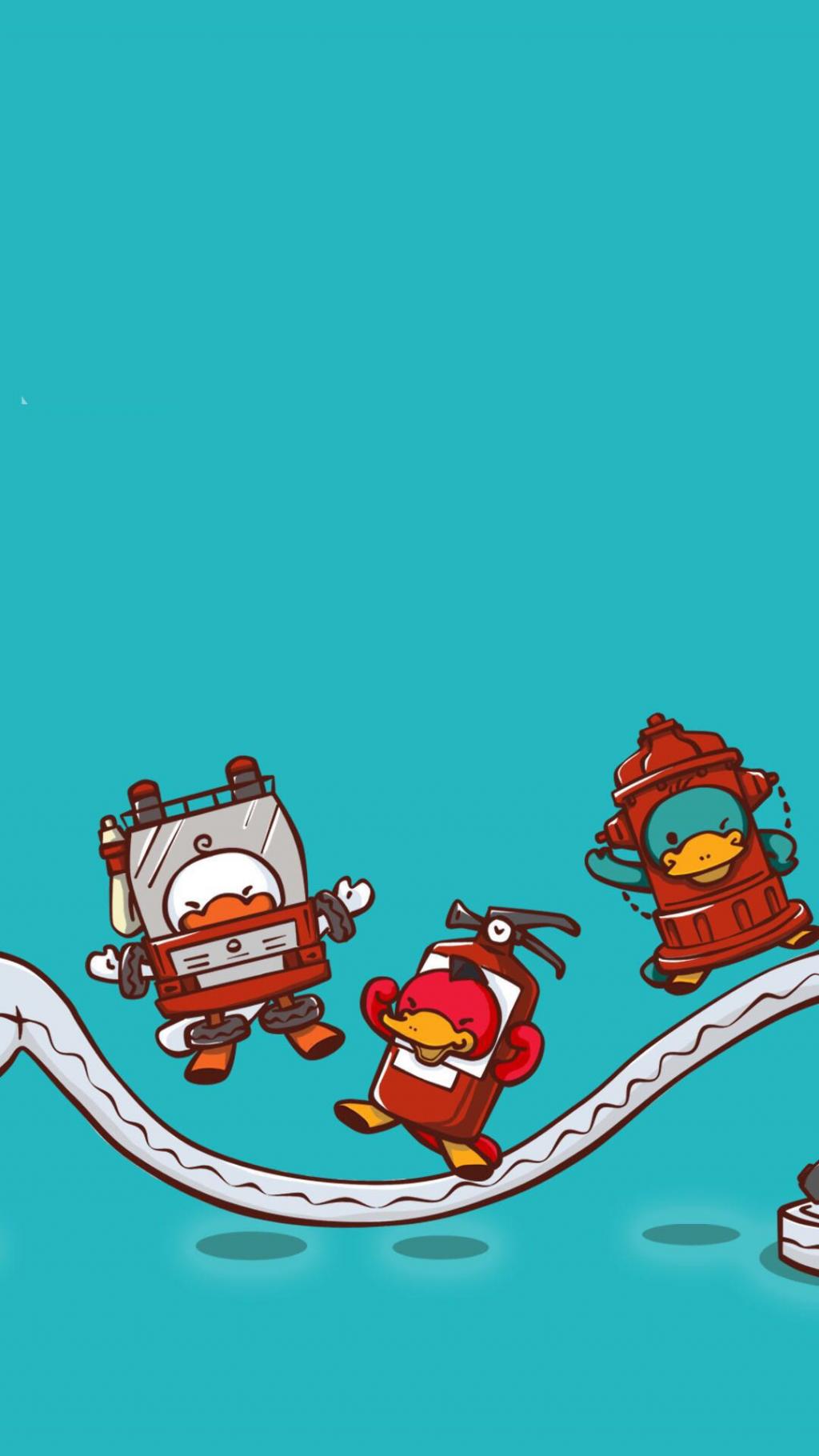 防火隐患的卡通配图