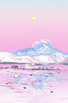 小清新治愈风景油画-0