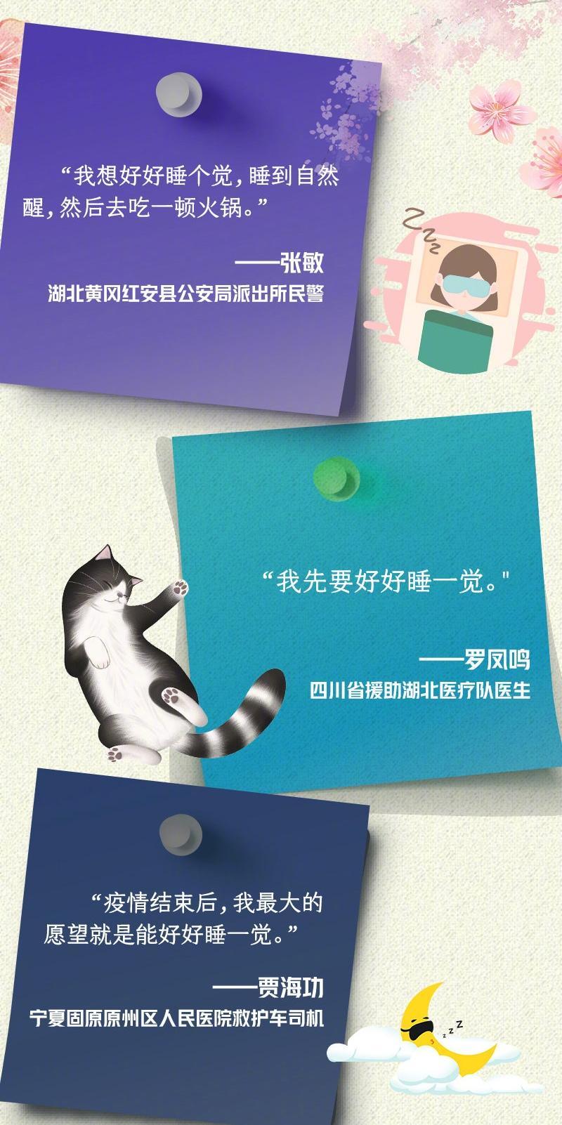 战疫者疫情结束后的愿望