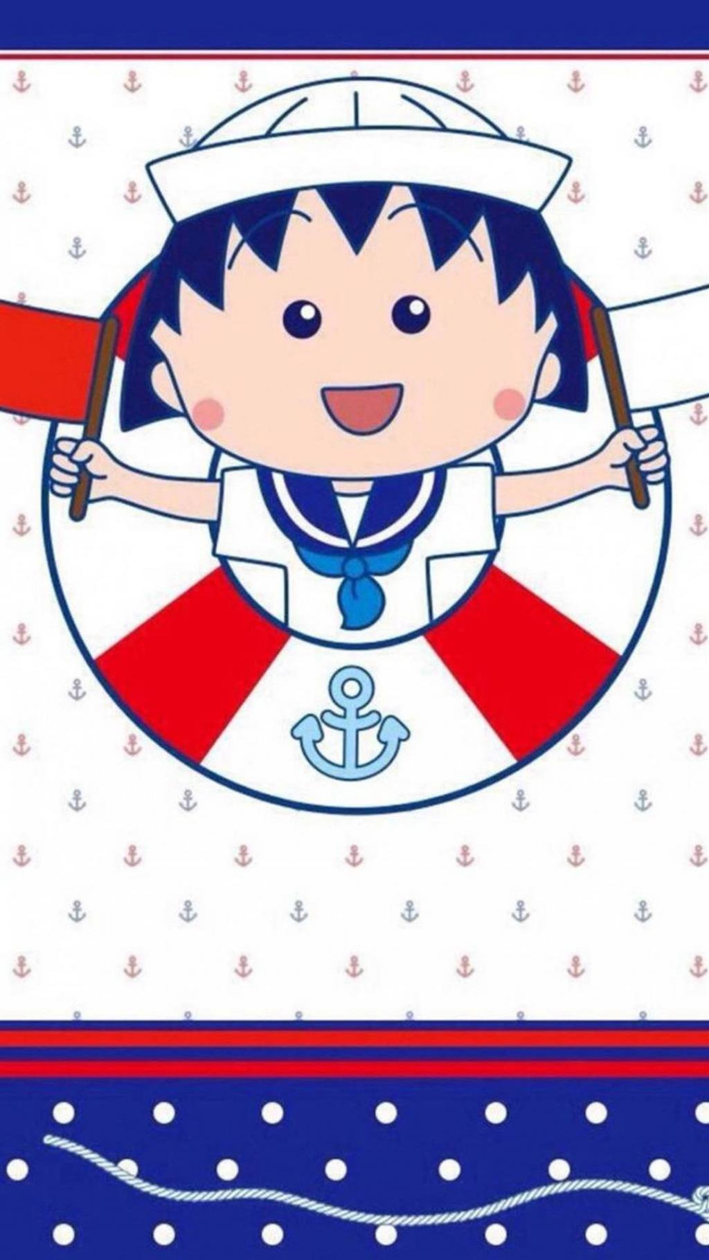 可爱樱桃小丸子锁屏