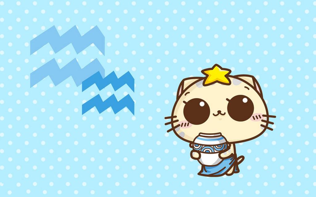 十二星座卡通猫咪