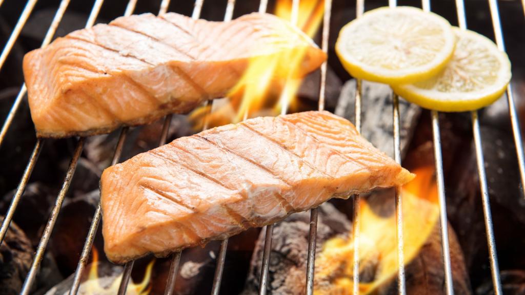 烧烤三文鱼图片