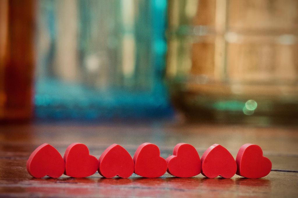 情人节那天的心形静物