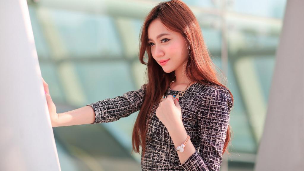 美女户外生活照