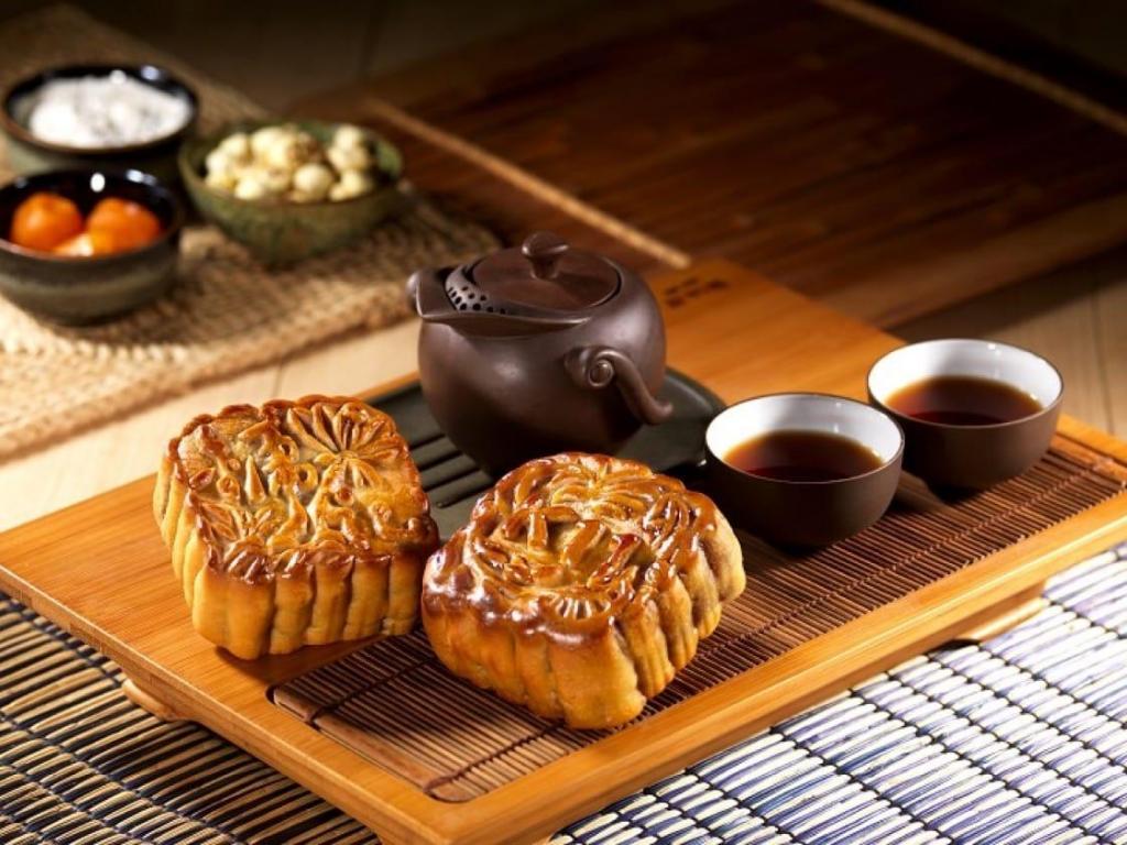 中秋节金桂飘香美味月饼