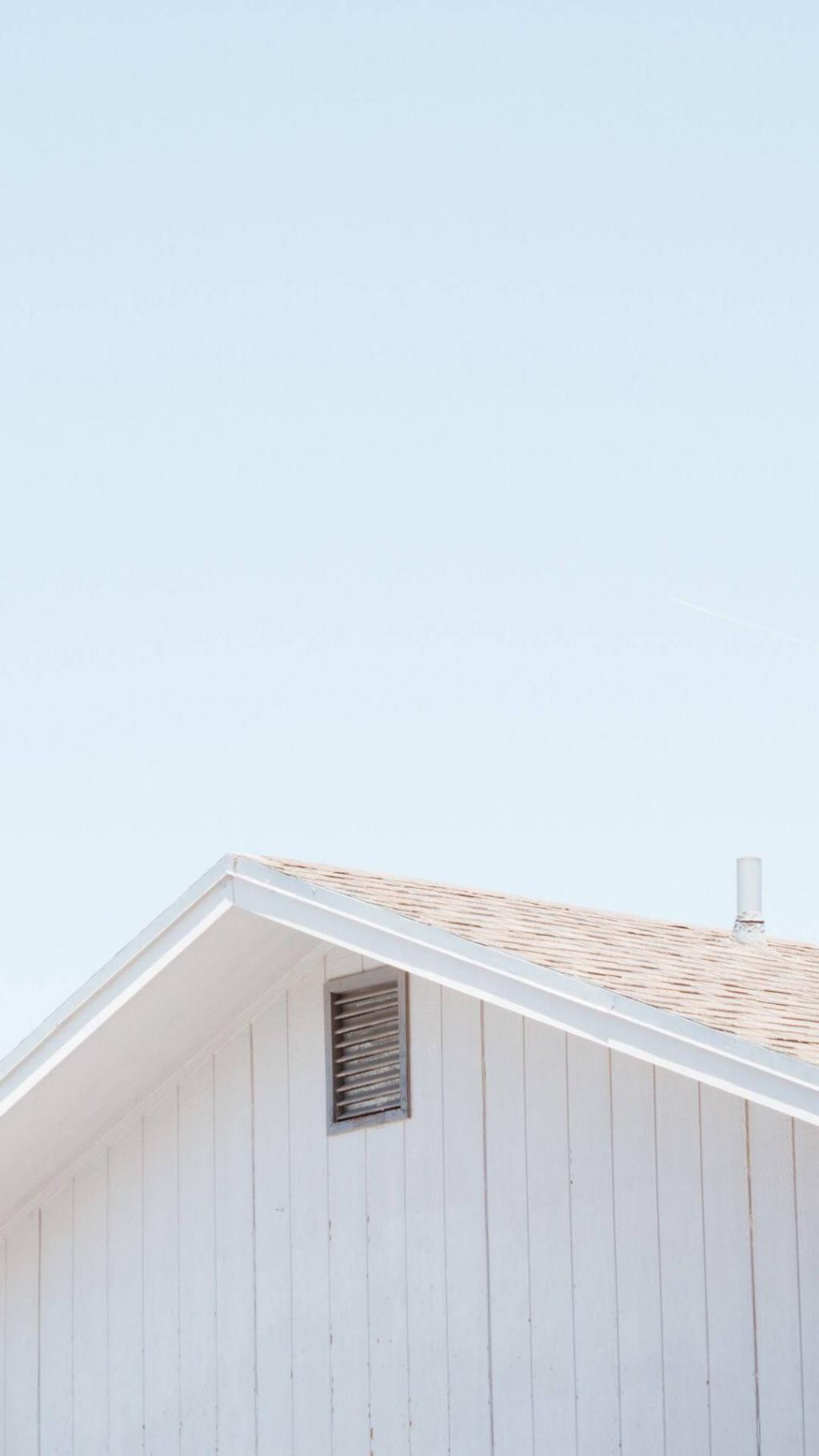 小清新蓝天房子