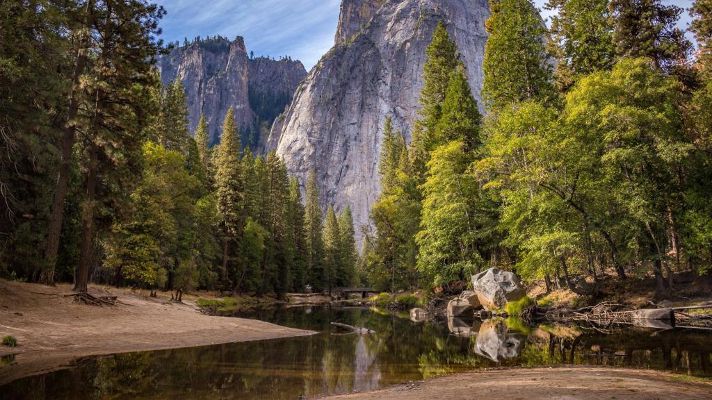 国庆节优胜美地国家公园绝美自然风光