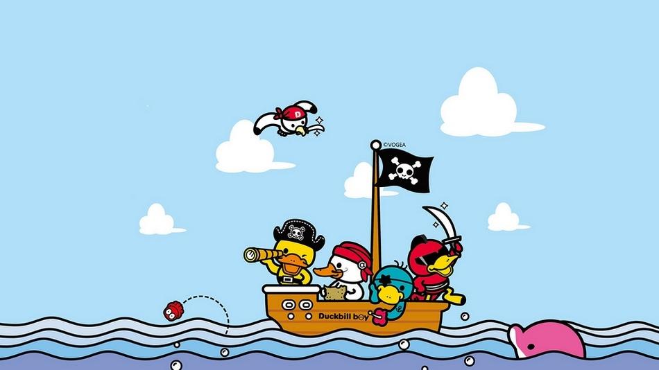 可爱呆萌的鸭嘴兽男孩