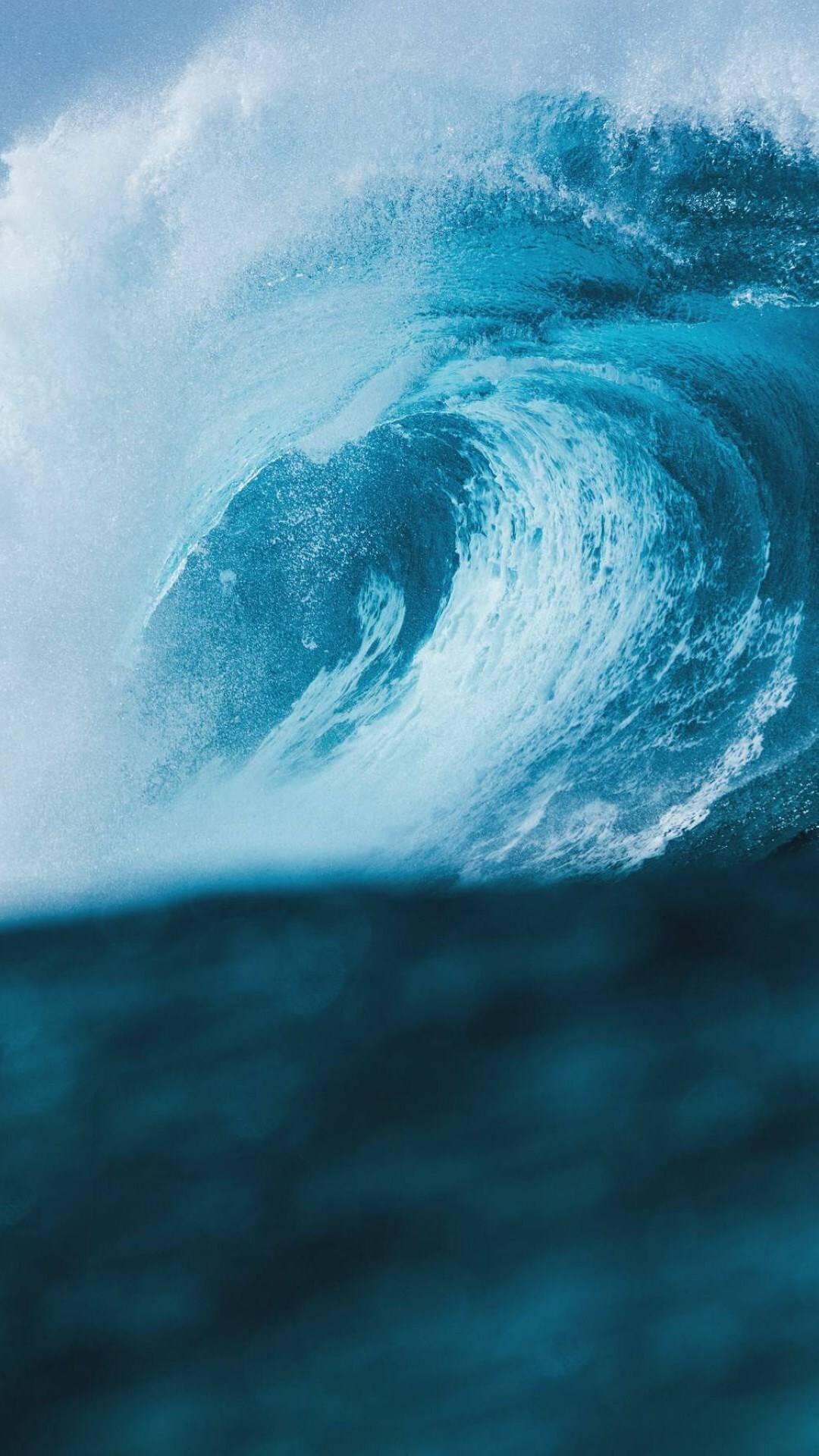 大海浪花波澜壮阔