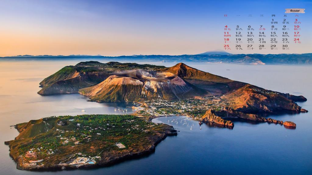 2018年11月国外唯美风光日历