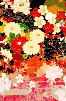 复古和风碎花平铺