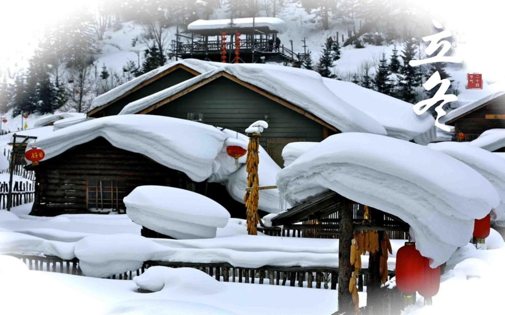 立冬节气唯美雪景迷人风光