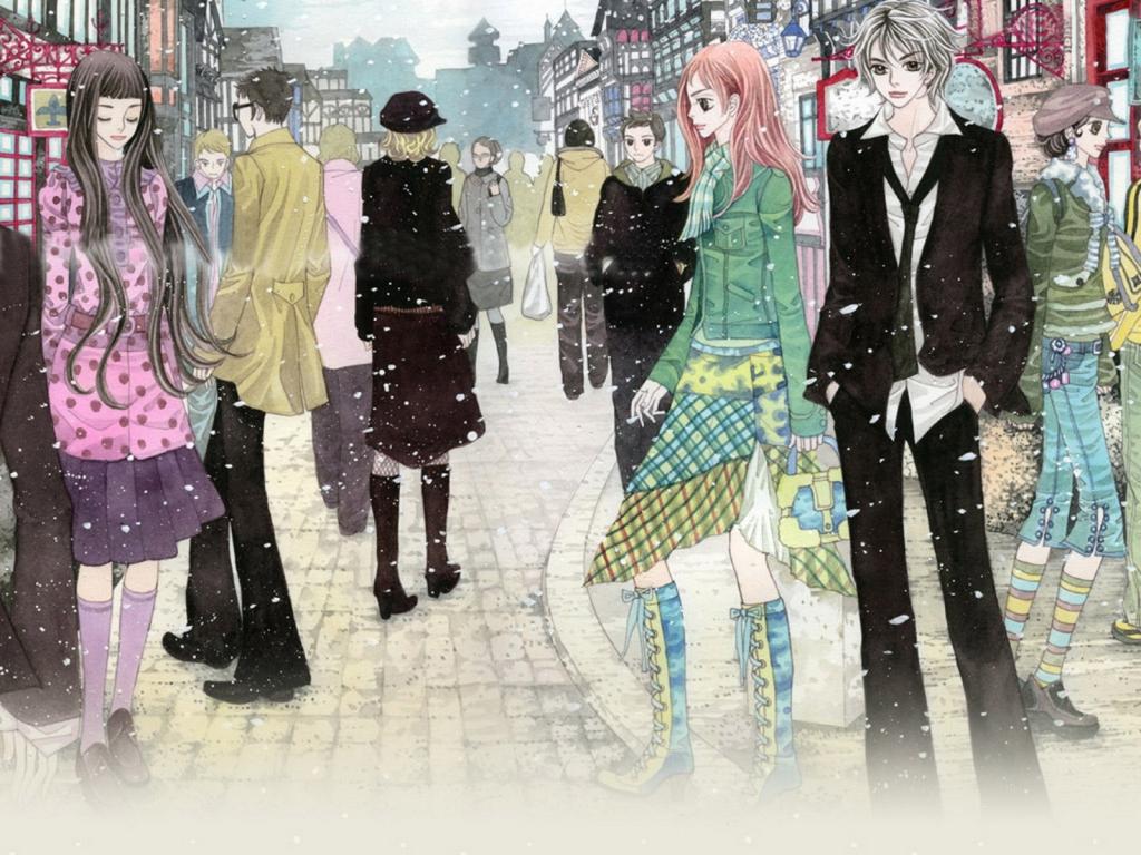 手绘恋爱中的情侣插画