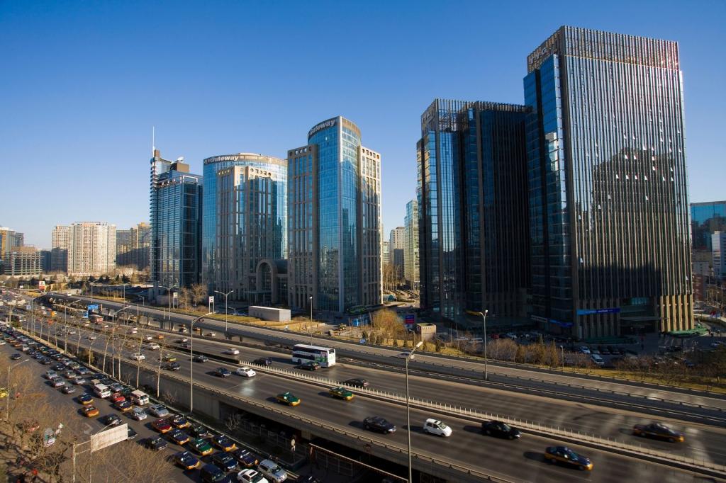 北京东三环绚丽街景