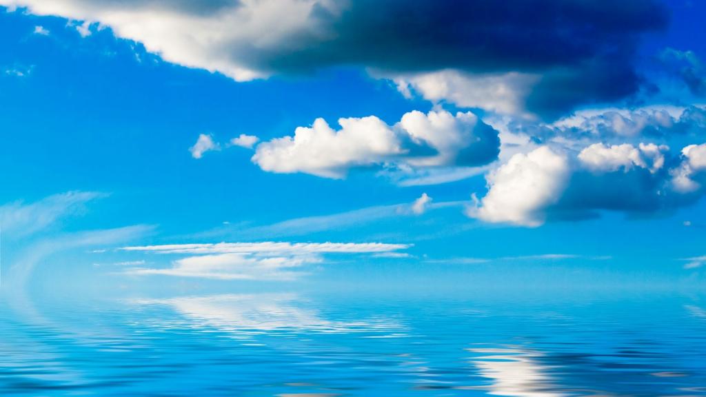 蓝天白云唯美景色