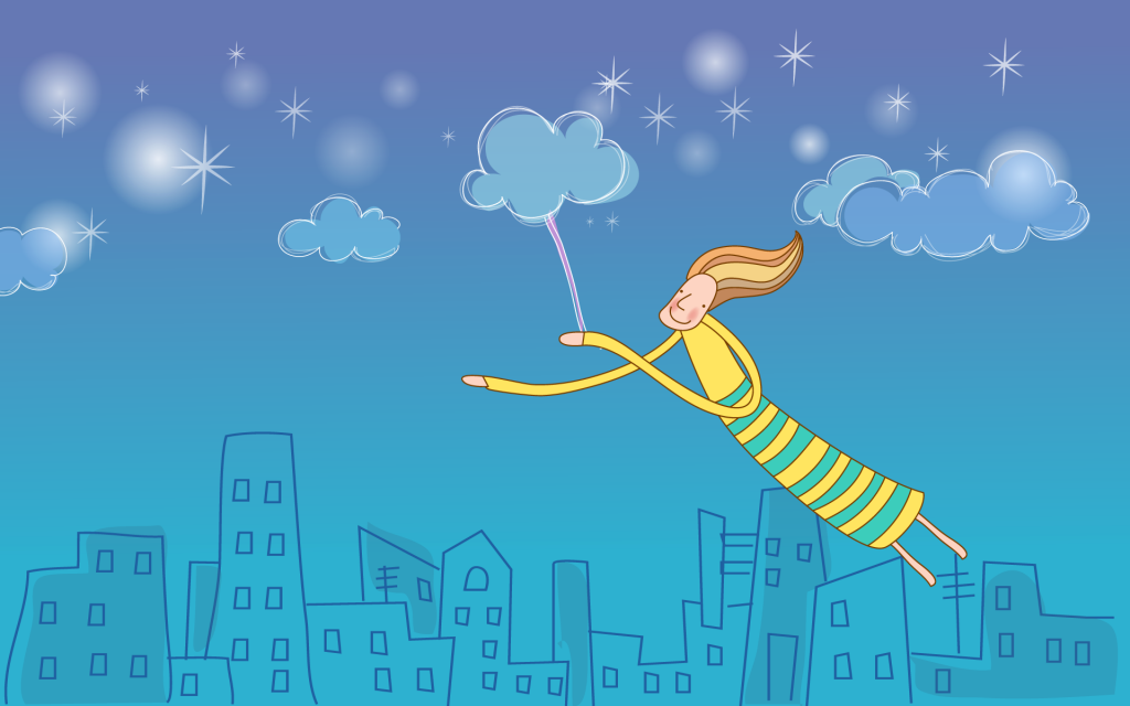 矢量卡通梦幻精灵