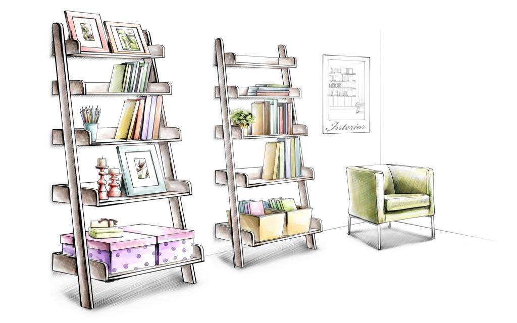 温馨的手绘室内家居