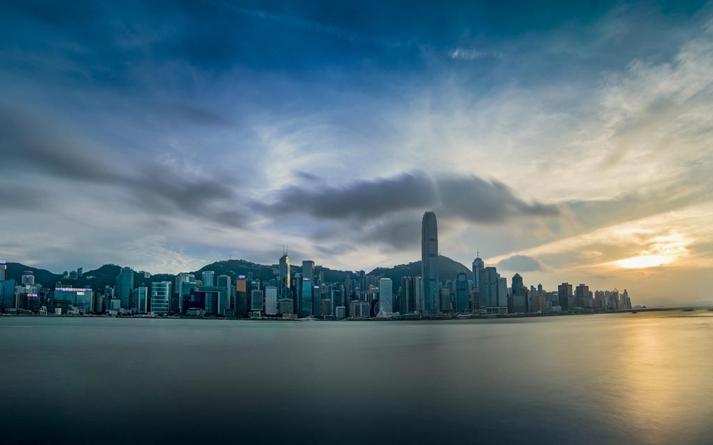 世界三大夜景之维多利亚港夜景