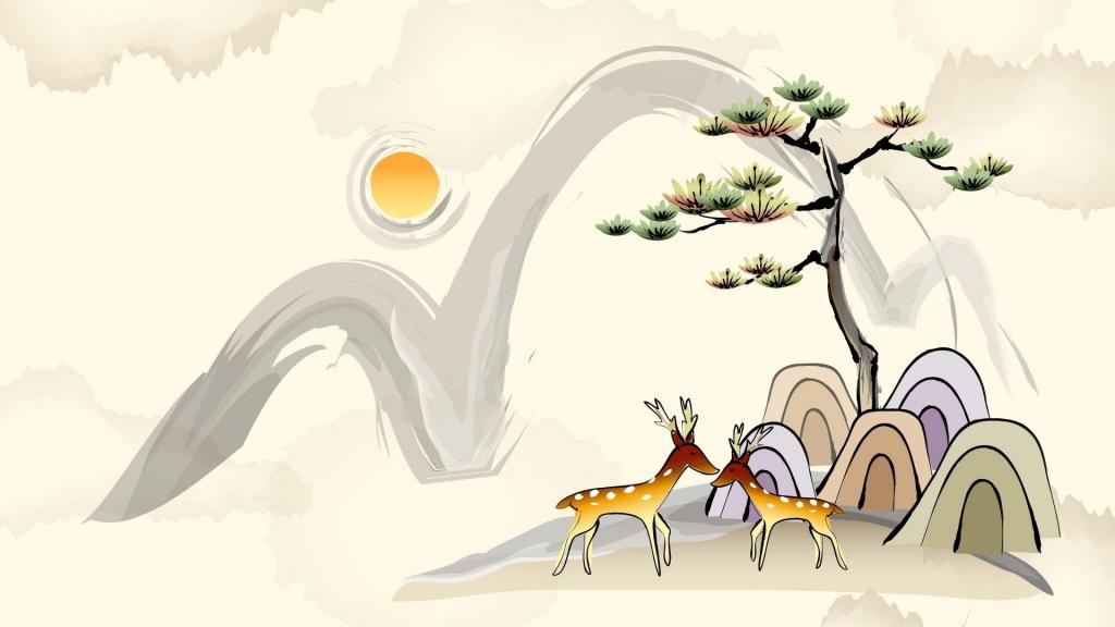 清新唯美中国风绘画