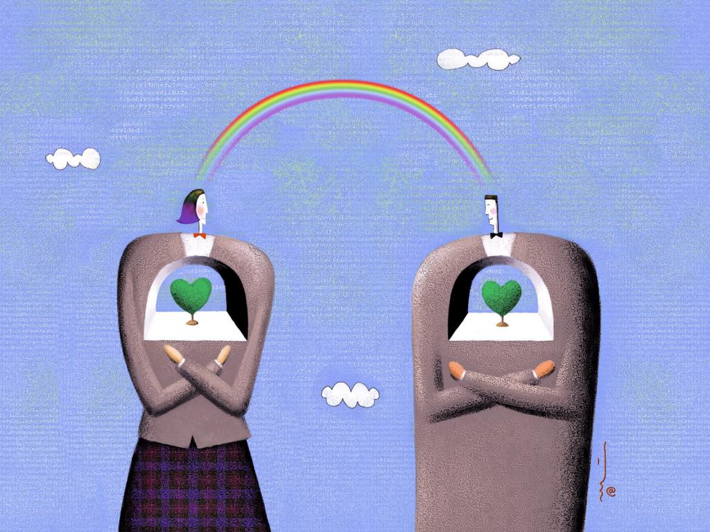 清新的插画图片