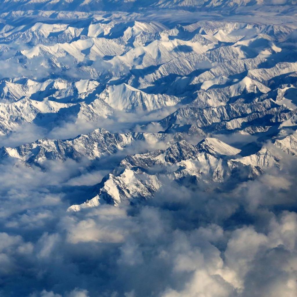遇见最美的雪山景致
