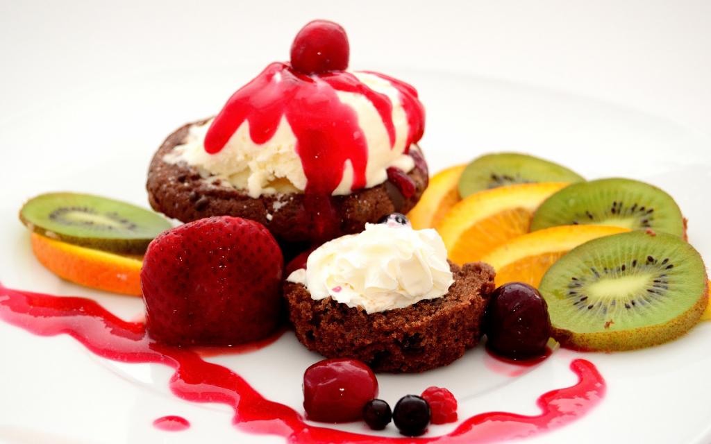 香甜美味的水果蛋糕,高清图片,电脑桌面-壁纸族