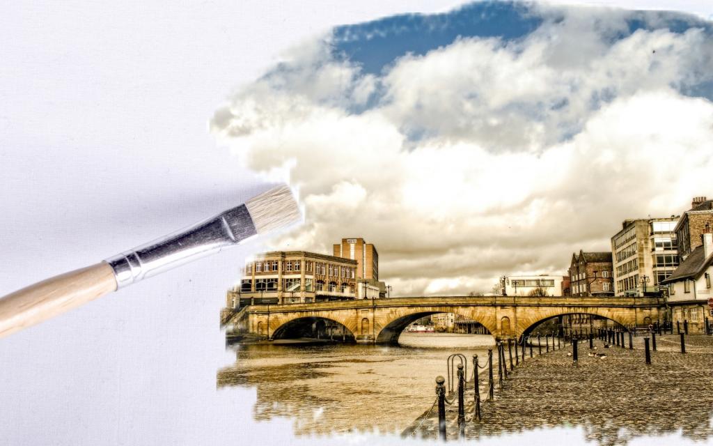 另类的笔触油画