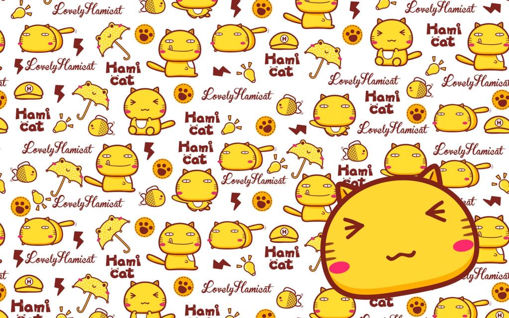 密集的哈咪猫卡通