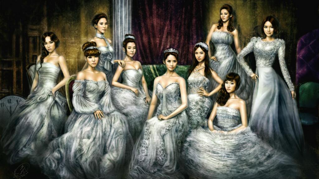 手绘美女(少女时代)