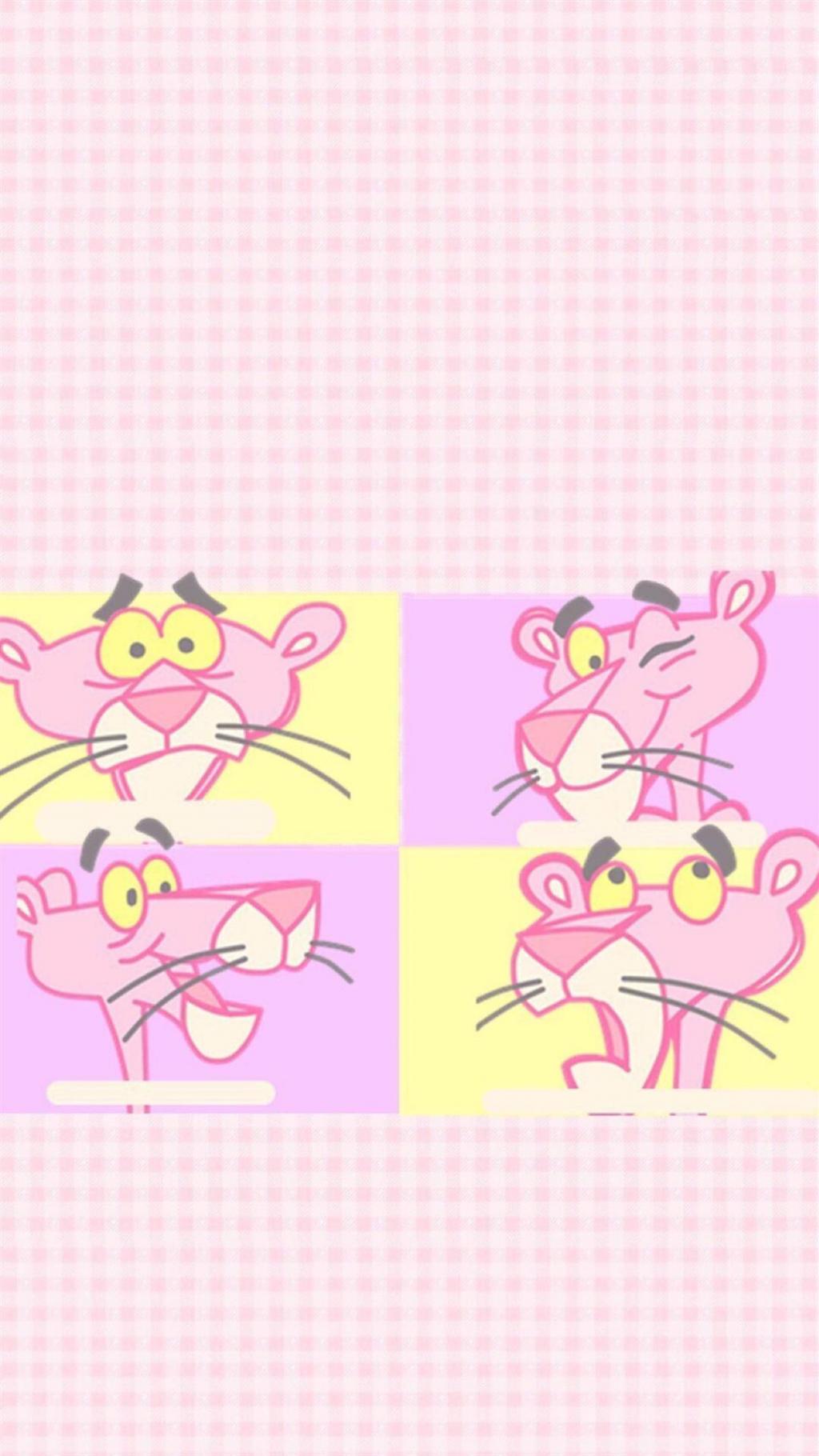 卡通可爱少女心粉红豹