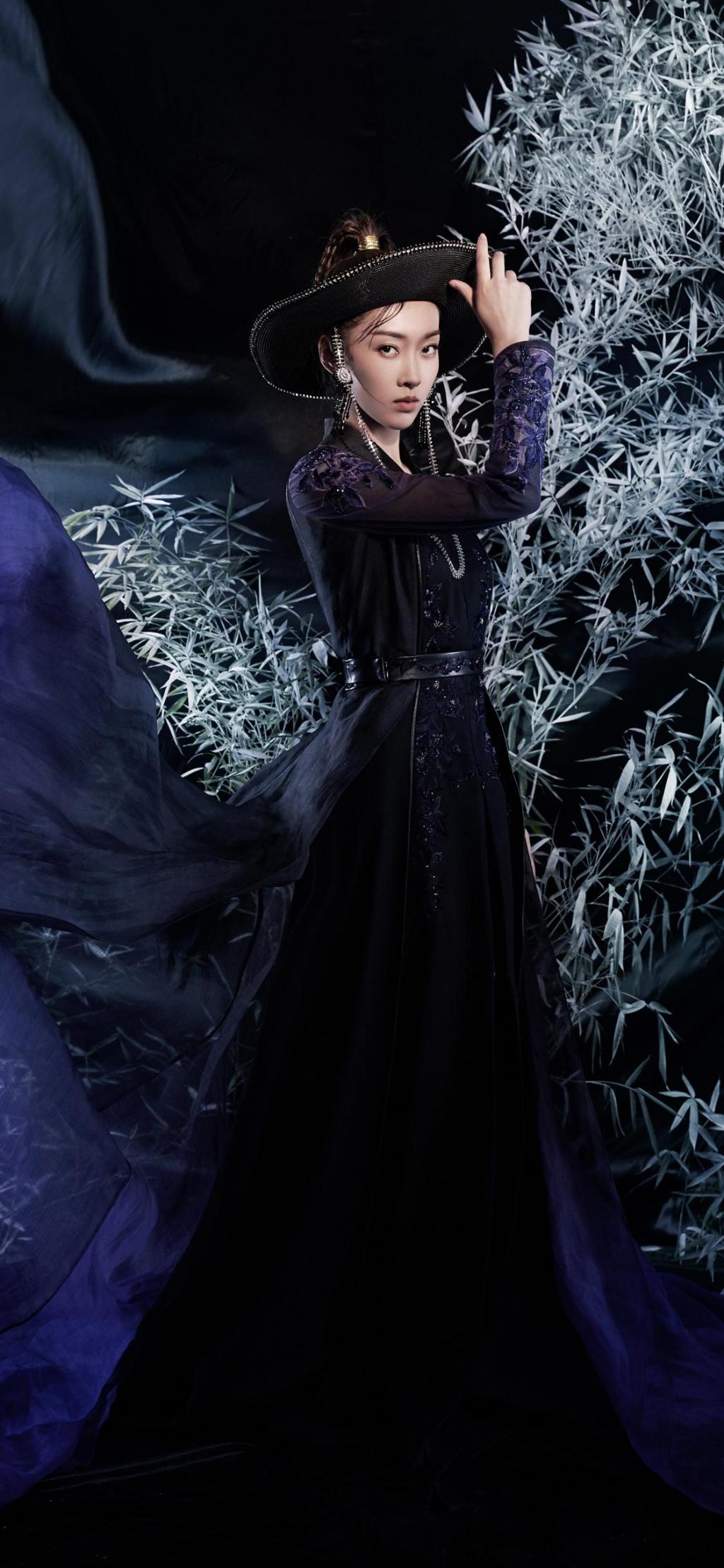 宣璐侠女斗笠帽写真