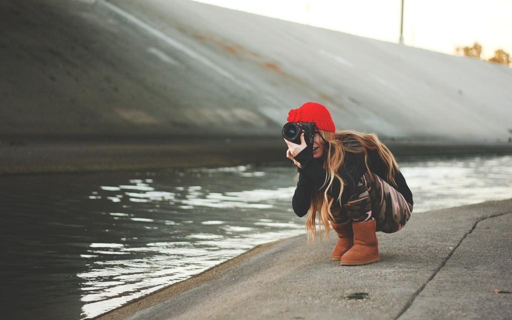 旅行美女风景图