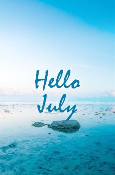 创意你好七月小清新设计-7